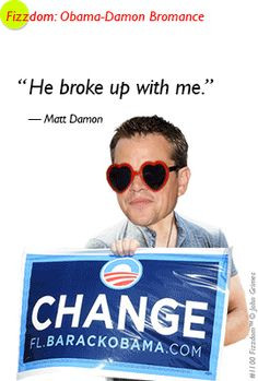 Matt Damon's bromance with Barack Obama is over, filled with ...