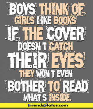 Boys Think of Girls Like Books ~ Books Quote