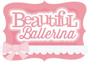 Beautiful Ballerina SVG scrapbook title
