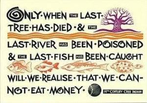 We cannot eat money!