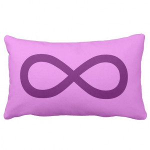 Violet and Purple Infinity Pillows