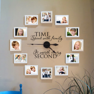 Time Spent With Family Clock
