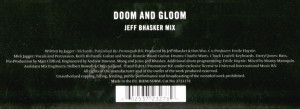 DOOM AND GLOOM - JEFF BHASKER MIX -- Limited Edition -- 10