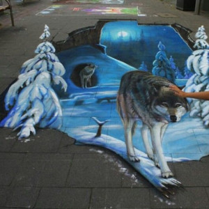 Sidewalk chalk art...amazing!