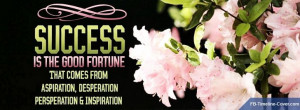 Motivational Timeline Cover on Success: Success is the comes from ...