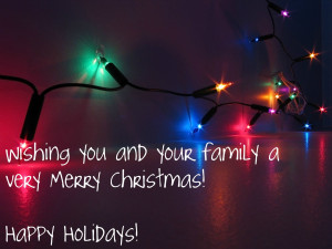 Wishing you a VERY Merry Christmas & Happy Holidays!