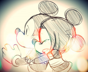 ... mickey, mickey mouse, minnie, minnie mouse, mouse, photography, sketch