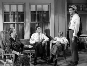 Sunday Porch: Aunt Bee (Francis Bavier), Andy Taylor (Andy Griffith ...