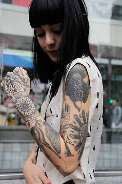 Black Ink Bring Me The Horizon Tattoos On Arm