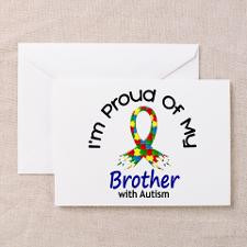 Proud Of My Autistic Brother 1 Greeting Card for