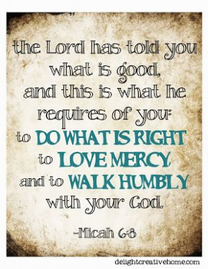 Free Bible Verse Printables - Love Mercy, Do What is Right ...
