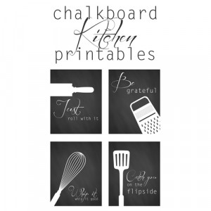 These adorable Free Kitchen Chalkboard Printables are yours from The ...