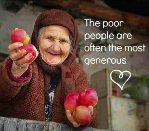 ... the other way around, we should be wanting to help the less fortunate