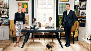 The Mellons: Nicole, Olympia, 1, Force, 3, and Matthew Mellon at home ...