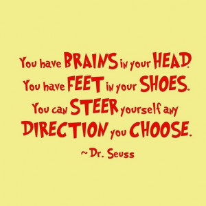 Dr. Seuss Quotes- love this. I have it posted on my classroom door.