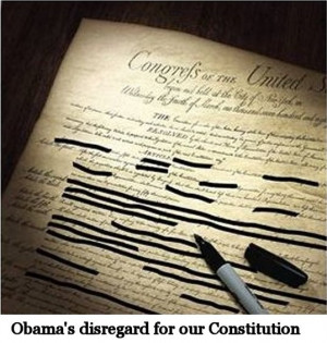Obama with our Constitution