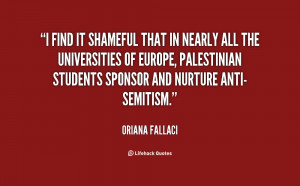 find it shameful that in nearly all the universities of Europe ...