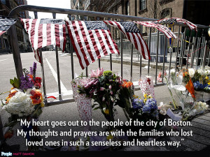 Photo Special Boston Marathon Bombing: Celebrities' Inspiring Quotes