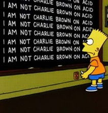 Bart Simpson Blackboard Quotes