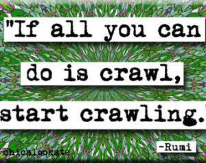 Rumi Start Crawling Quote Magnet or Pocket Mirror (no.678) ...