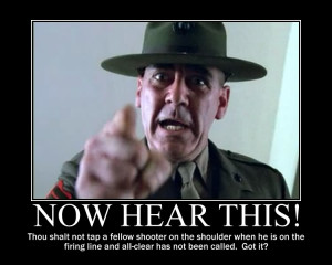 ... as I wanted to invoke the spirit of R. Lee Ermey on him, I refrained
