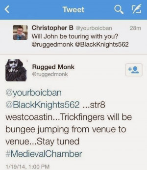 John Frusciante will be touring with The Black Knights