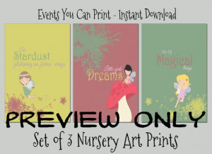 Fairy Wings Nursery/Playroom Art Prints by EventsYouCanPrint, $10.00