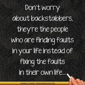 Good Quotes About Backstabbers