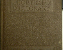 ... 1946 Book Gregg Shorthand Dictionary by John Robert Gregg 260 pages