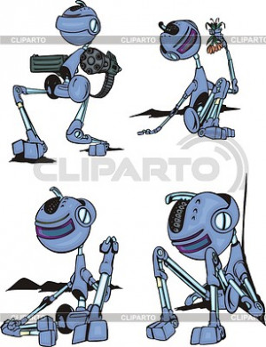 funny robot clipart