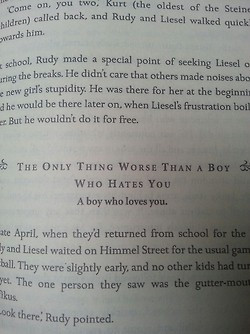 love boy books book quote Markus Zusak The Book Thief liesel meminger ...
