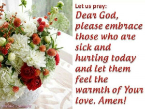 Prayer for sick and hurting people