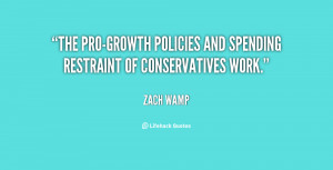 ... pro-growth policies and spending restraint of Conservatives work