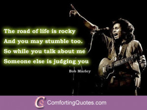 Inspirational Bob Marley Quote About Judging Others