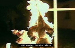 kkk member burning alive.