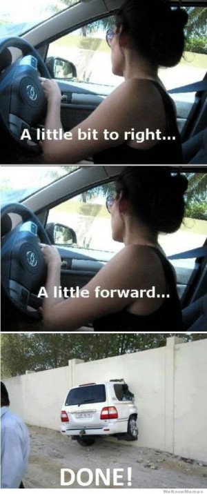 little-bit-to-the-right-woman-driver-meme