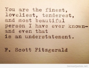 Scott Fitzgerald finest quote