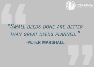 ... great deeds planned.