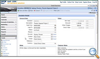 SAP Order Entry Screen