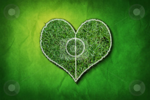 801042160 I Love Football Abstract Green Soccer Heart 450x301px