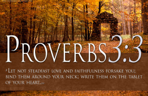 Bible Verses On Love Proverbs 3:3 Scripture HD Wallpaper