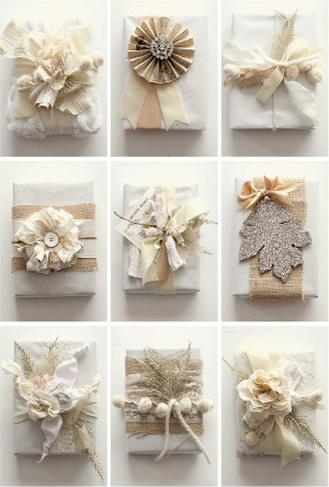 who knew butcher paper & fabric scraps could be so beautiful?