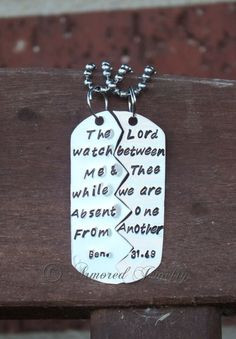 ... Dog Tags, Army Deployment Quotes, Bible Verses, Genesis 31:49, Verses