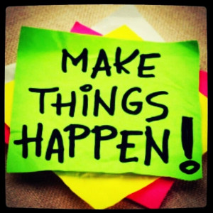 ... things #happen #cute #quotes #colorful #green #yellow #pink #postits