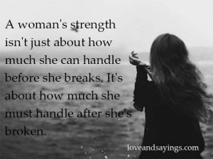 Woman’s Strength Isn’t Just About How Much She Can Handle