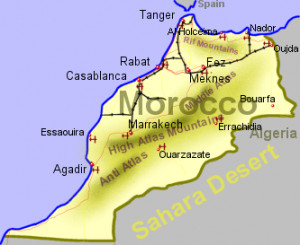 Morocco Cities Map