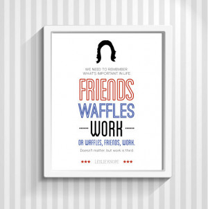 Leslie Knope, Typography Print, Parks and Recreation, Quote Print, TV ...