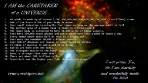 am the Caretaker of a Universe. http://trueworshipers.net/