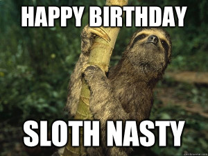 Happy Birthday Sloth Meme Quickmeme