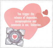 Companion Cube Valentine from Valve's official Portal 2 blog .
